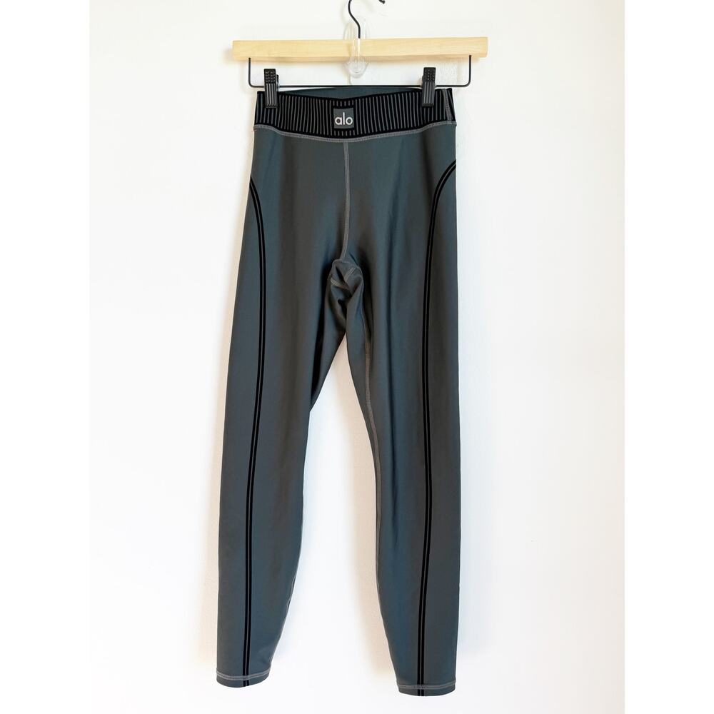 Alo Yoga Airlift High-Waist 7/8 Line Up Legging Yoga Gym black XS